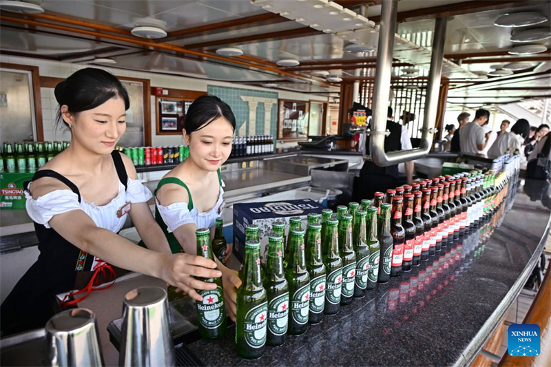 Startschuss für Kreuzfahrtevent im Rahmen des Internationalen Bierfests Qingdao in Ostchina