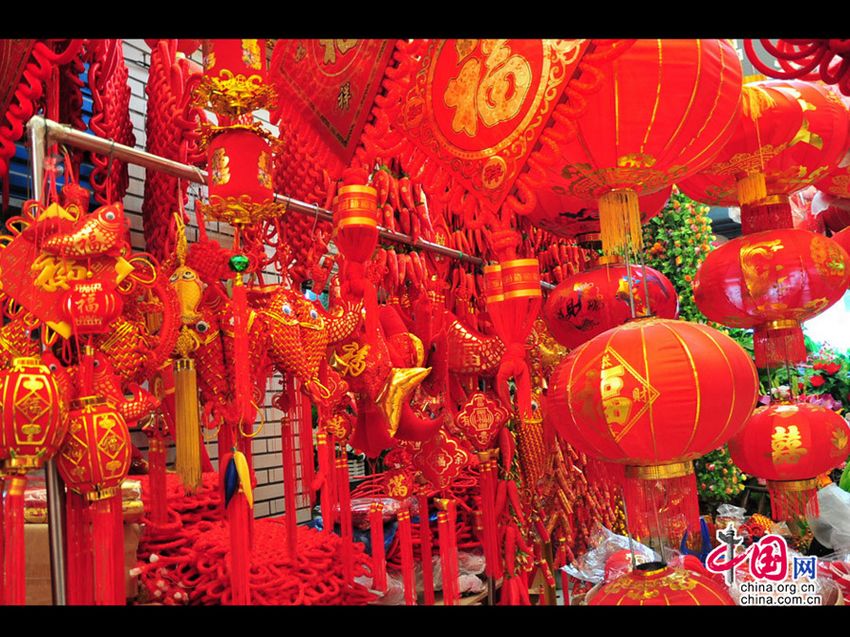 Feierliche Atmosphäre zum Frühlingsfest 2014 in China