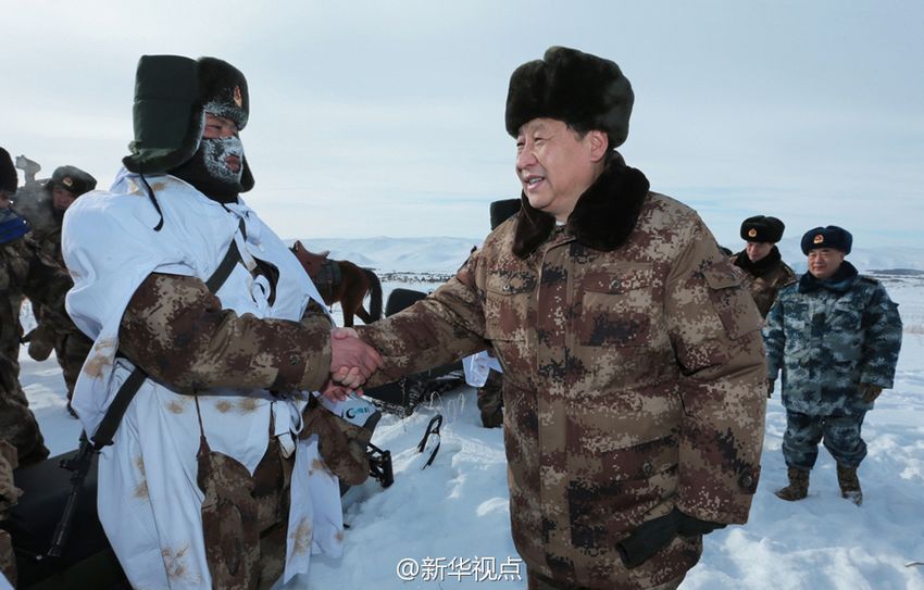 Präsident Xi beglückwünscht Grenzsoldaten zum neuen Jahr