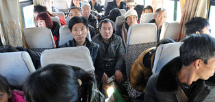Wanderarbeiter Zhang auf dem Weg nach Hause