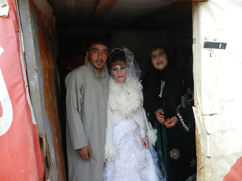 Hochzeit im Flüchtlingslager