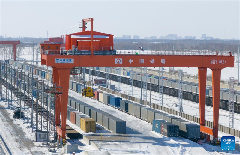 Der östliche Korridor des China-Europa-Güterzugverkehrs verzeichnet im Jahr 2026 bereits über 1.000 Fahrten