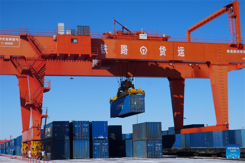 Der östliche Korridor des China-Europa-Güterzugverkehrs verzeichnet im Jahr 2026 bereits über 1.000 Fahrten