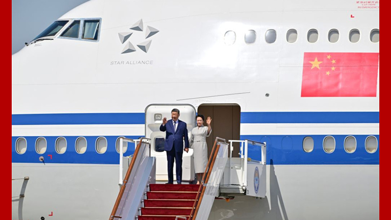 Xi Jinping trifft in Kirgisistan zum SCO-Gipfel und zu einem Staatsbesuch ein